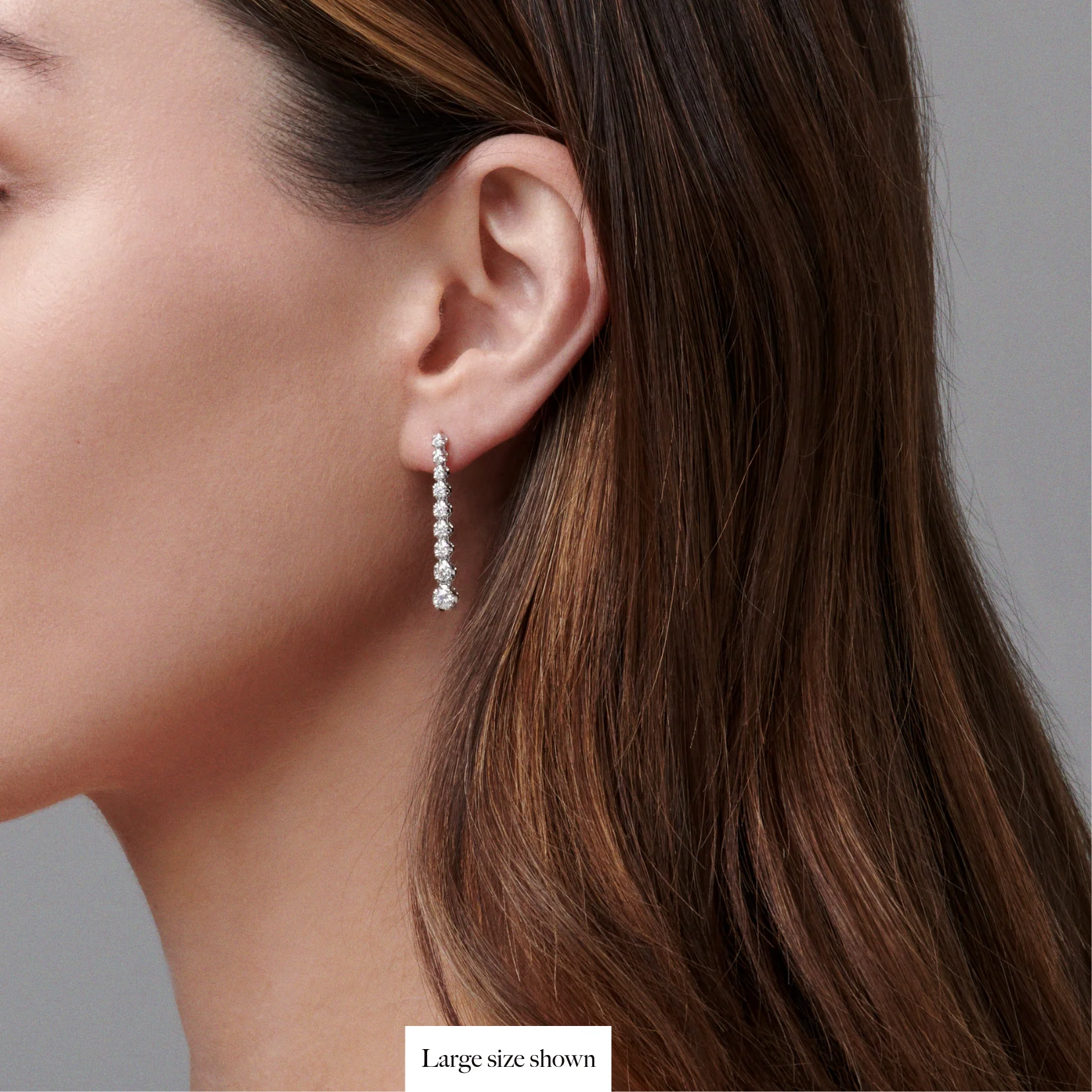 Allure Drop Earrings | White Gold - Image 3