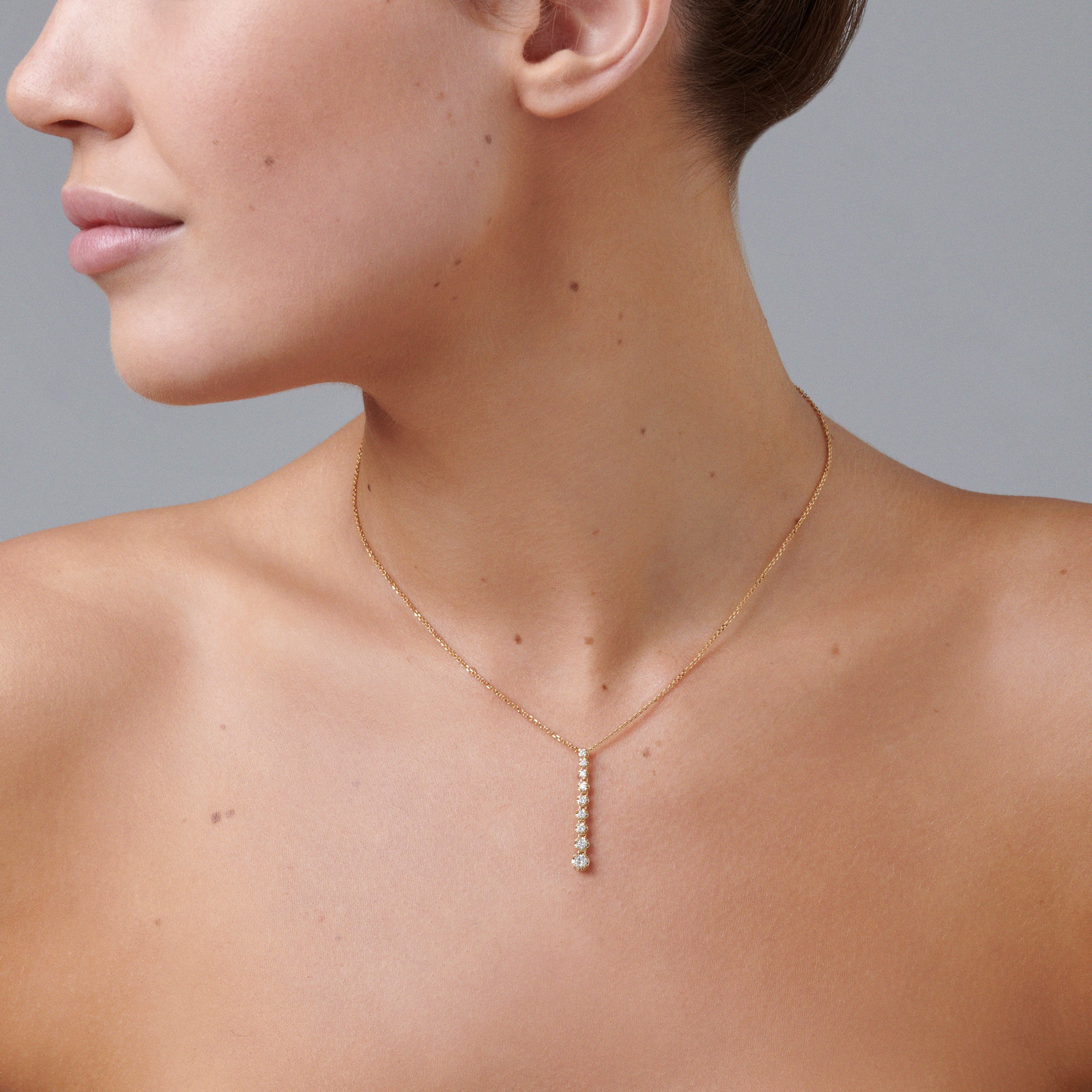 Allure Diamond Drop Pendant | White Gold - Image 4