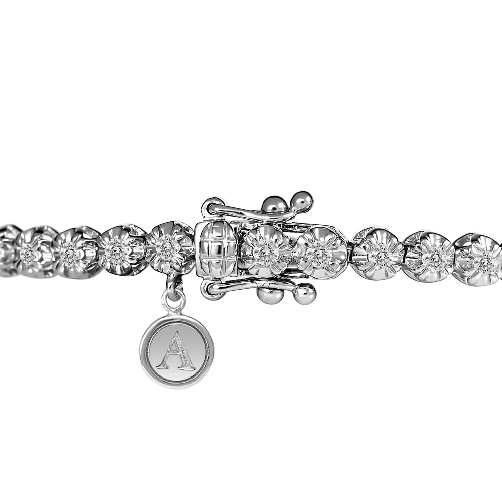 Allure Tennis Diamond Bracelet 0.90ct - 0.93ct | 18K White Gold - Image 3
