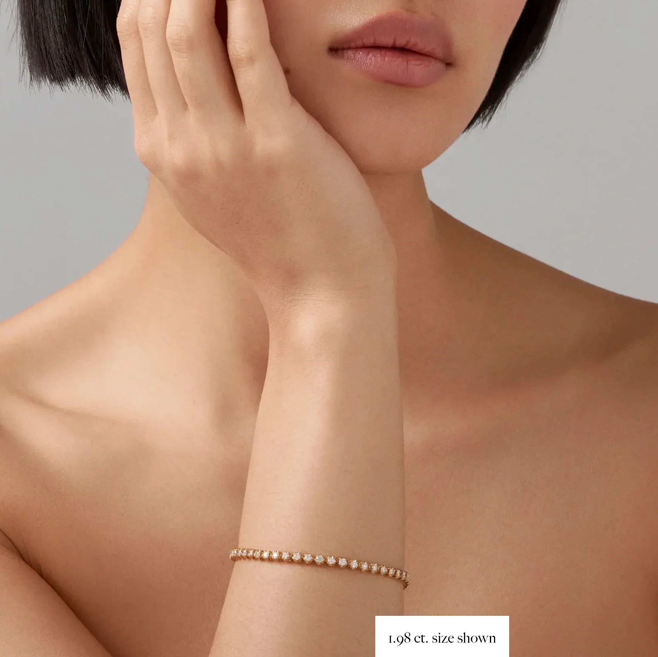 Allure Tennis Diamond Bracelet 1.98ct - 2.14ct | Yellow Gold - Image 3