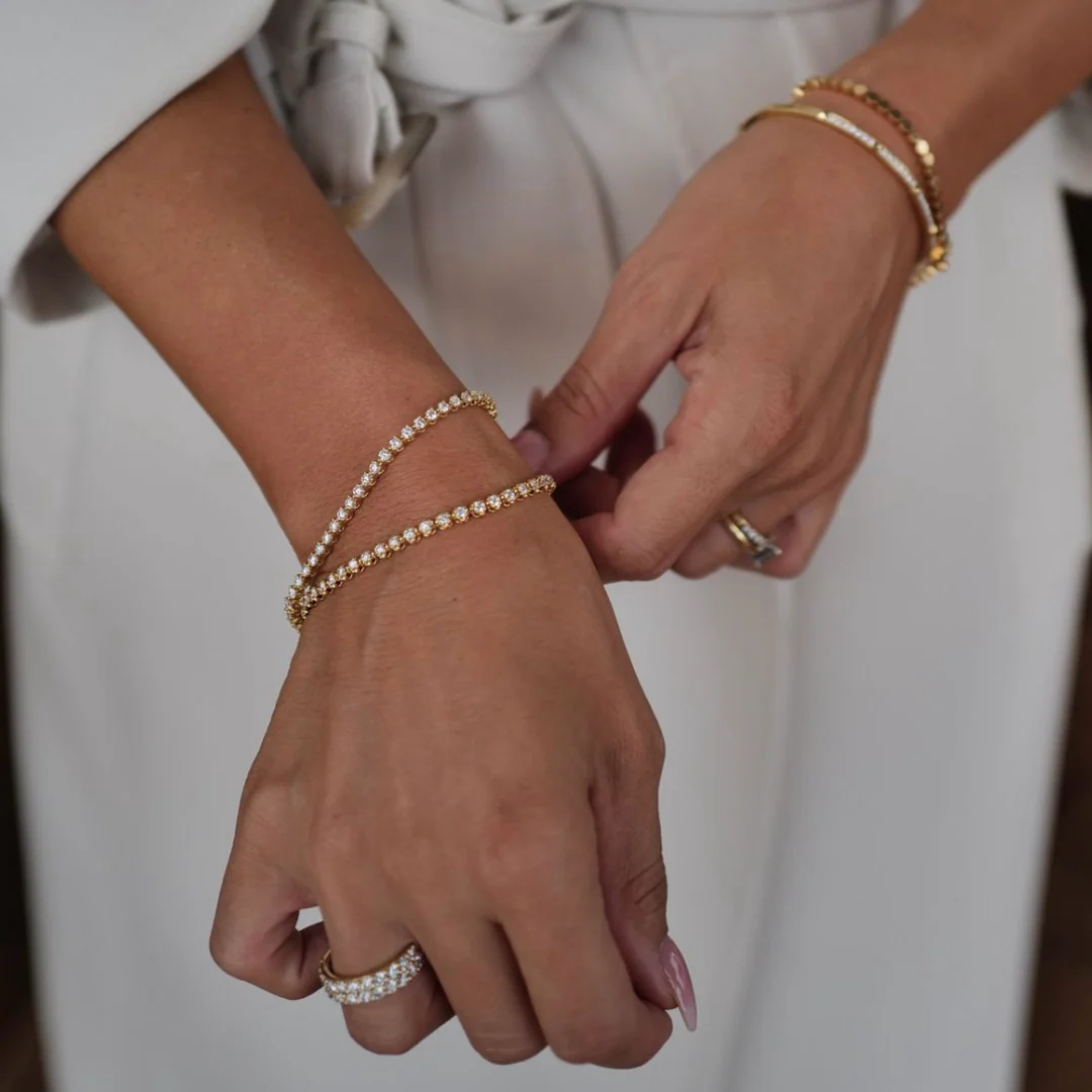 Allure Tennis Diamond Bracelet 1.98ct - 2.14ct | Yellow Gold - Image 5