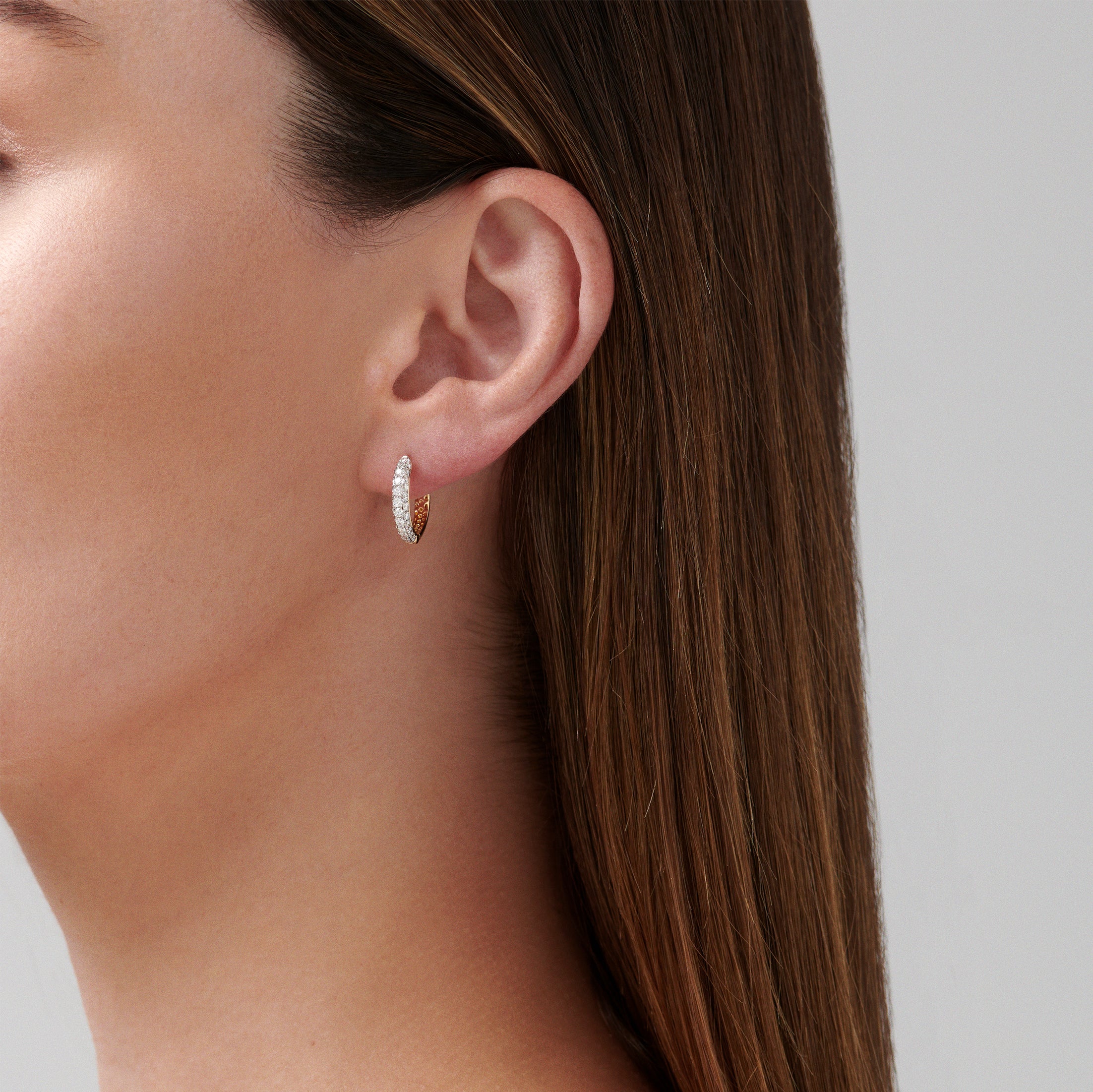 Artisan Round Huggies | Rose Gold - Image 4