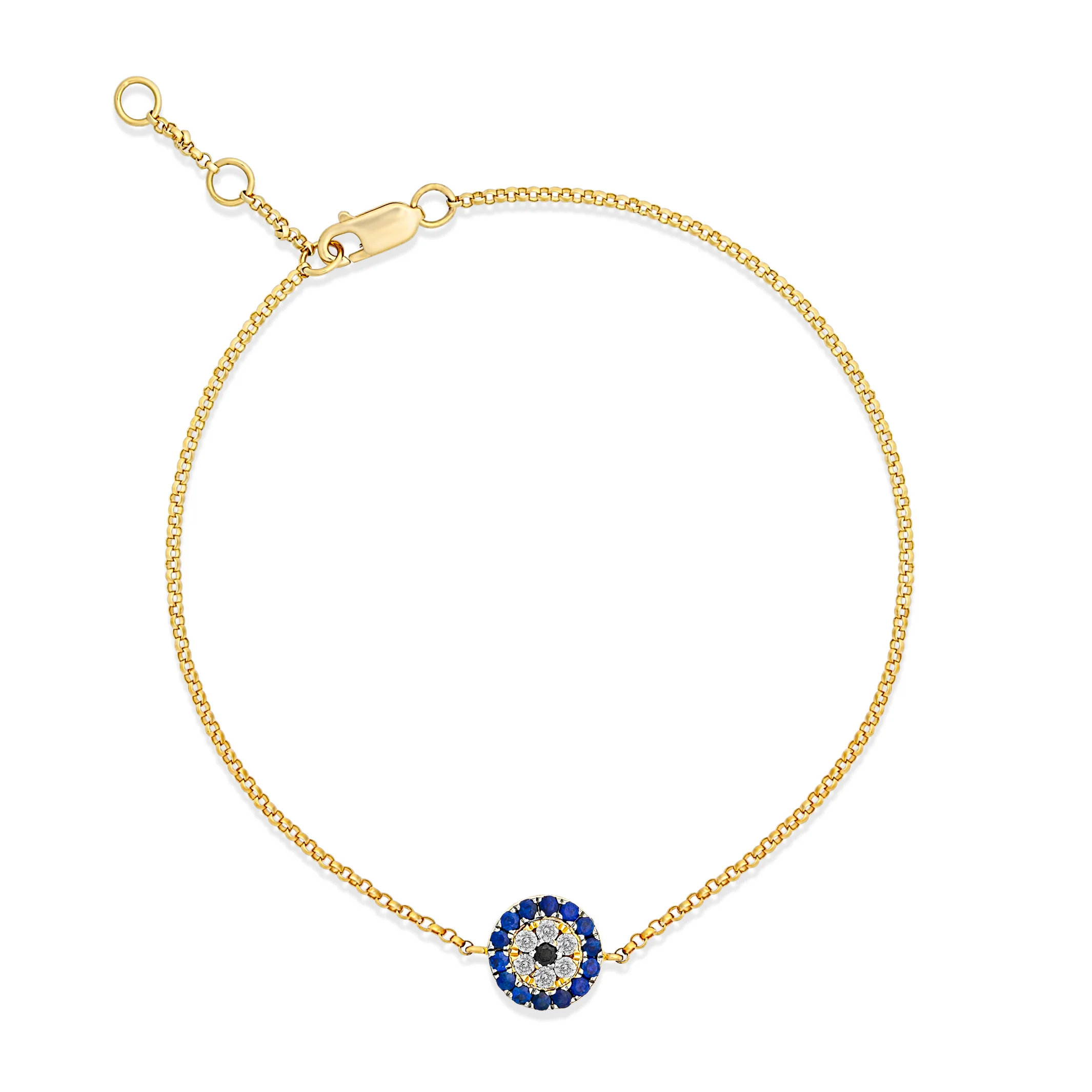 Capri Dreaming® Evil Eye Diamond Bracelet | Yellow Gold - Image 5