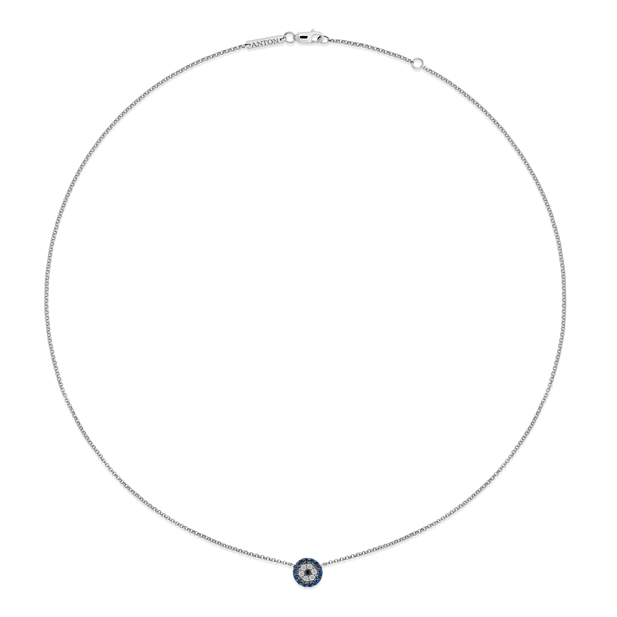 Capri Dreaming® Evil Eye Pendant | White Gold - Image 3