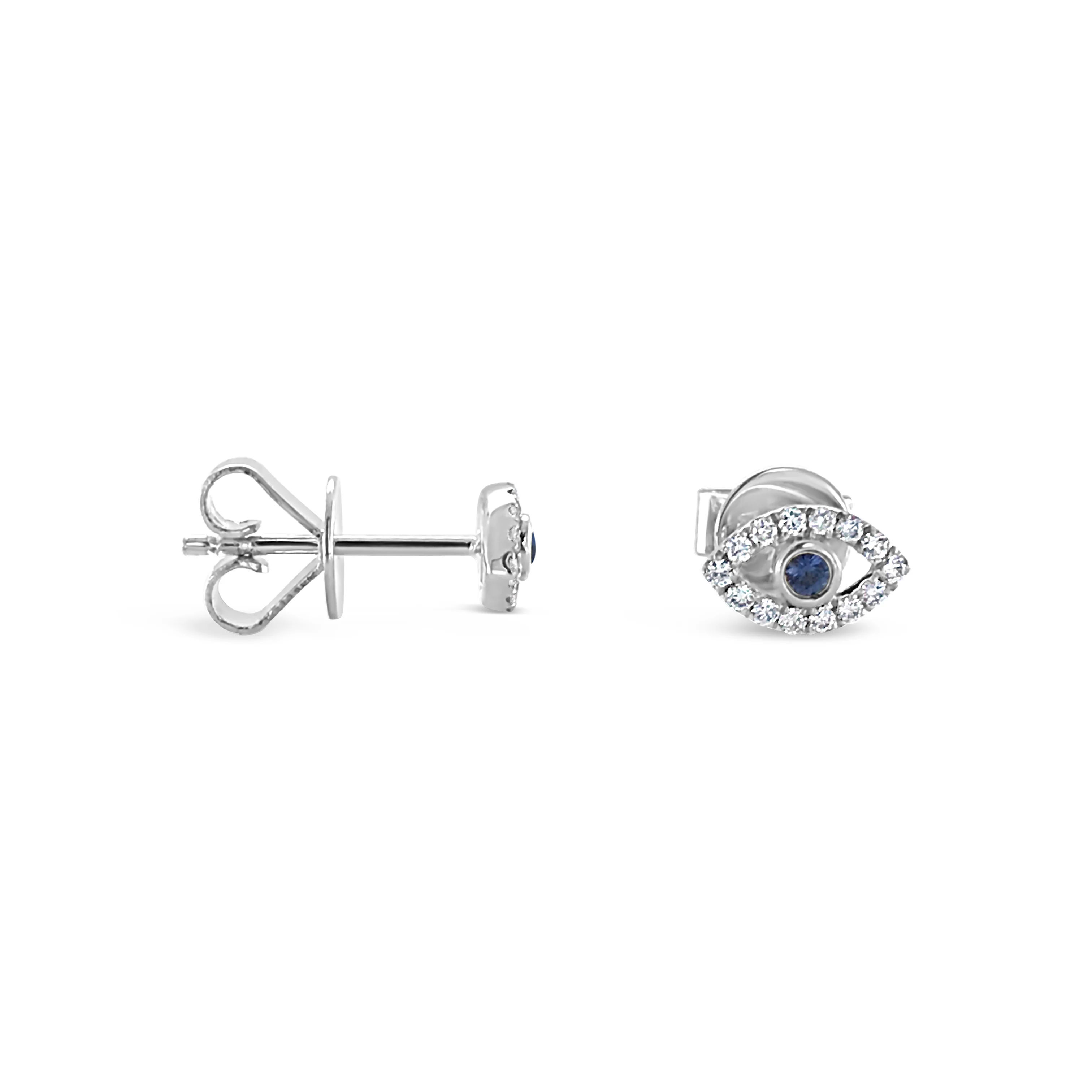 Capri Dreaming® Evil Eye Single Earring | White & Yellow Gold - Image 5