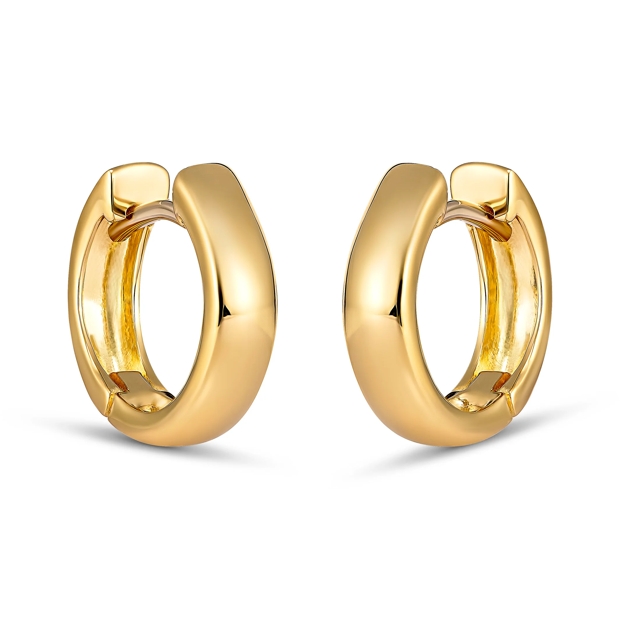 Capri Dreaming® Solid Hoops 13mm | Yellow Gold - Image 3