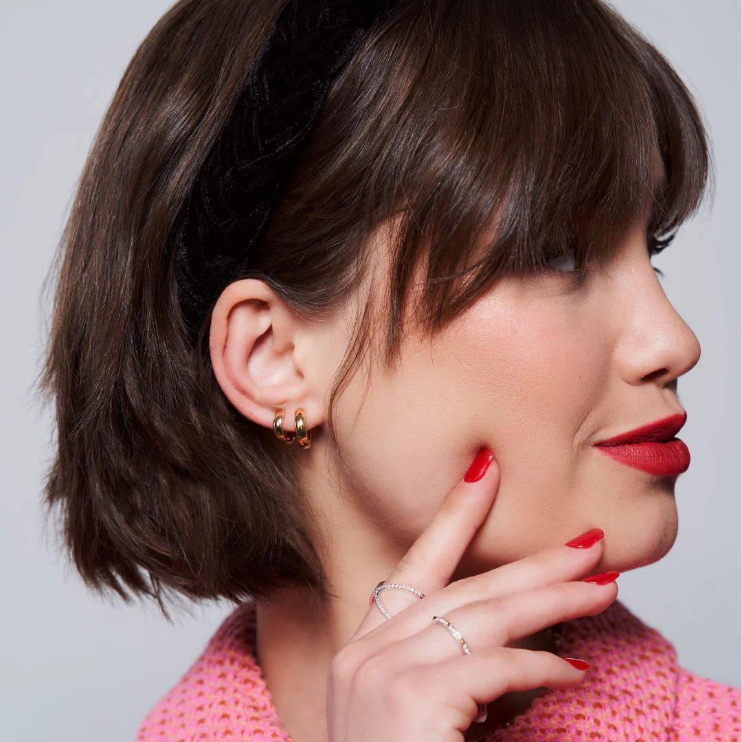 Capri Dreaming® Solid Hoops 13mm | Yellow Gold - Image 4