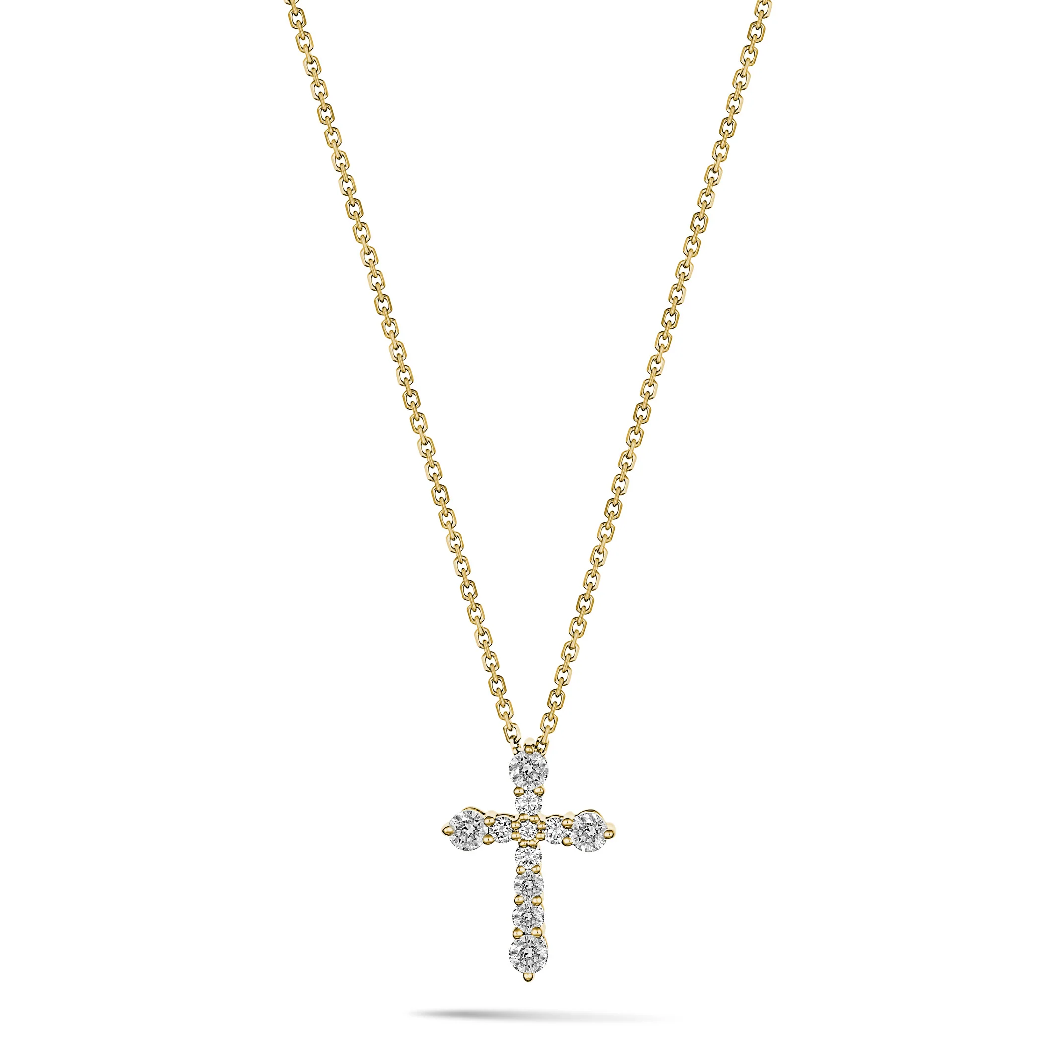 Valentina | Diamond Cross Necklace Yellow Gold - Image 7