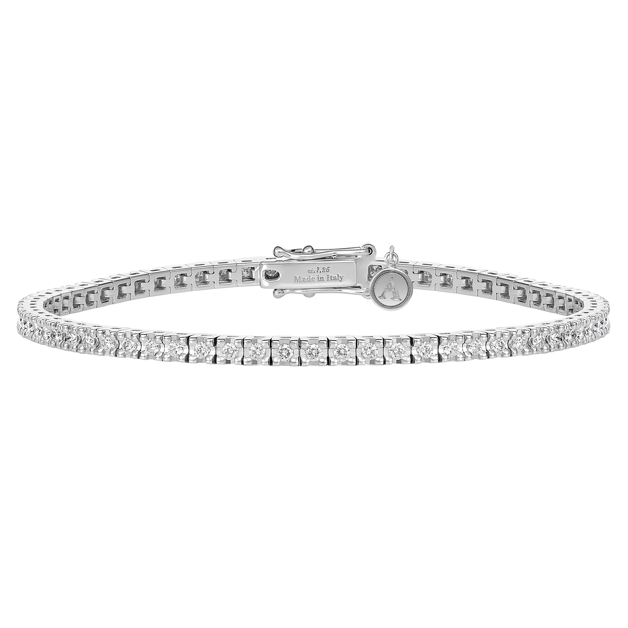 Tennis Lux Diamond Bracelet | 18K White Gold - Image 9
