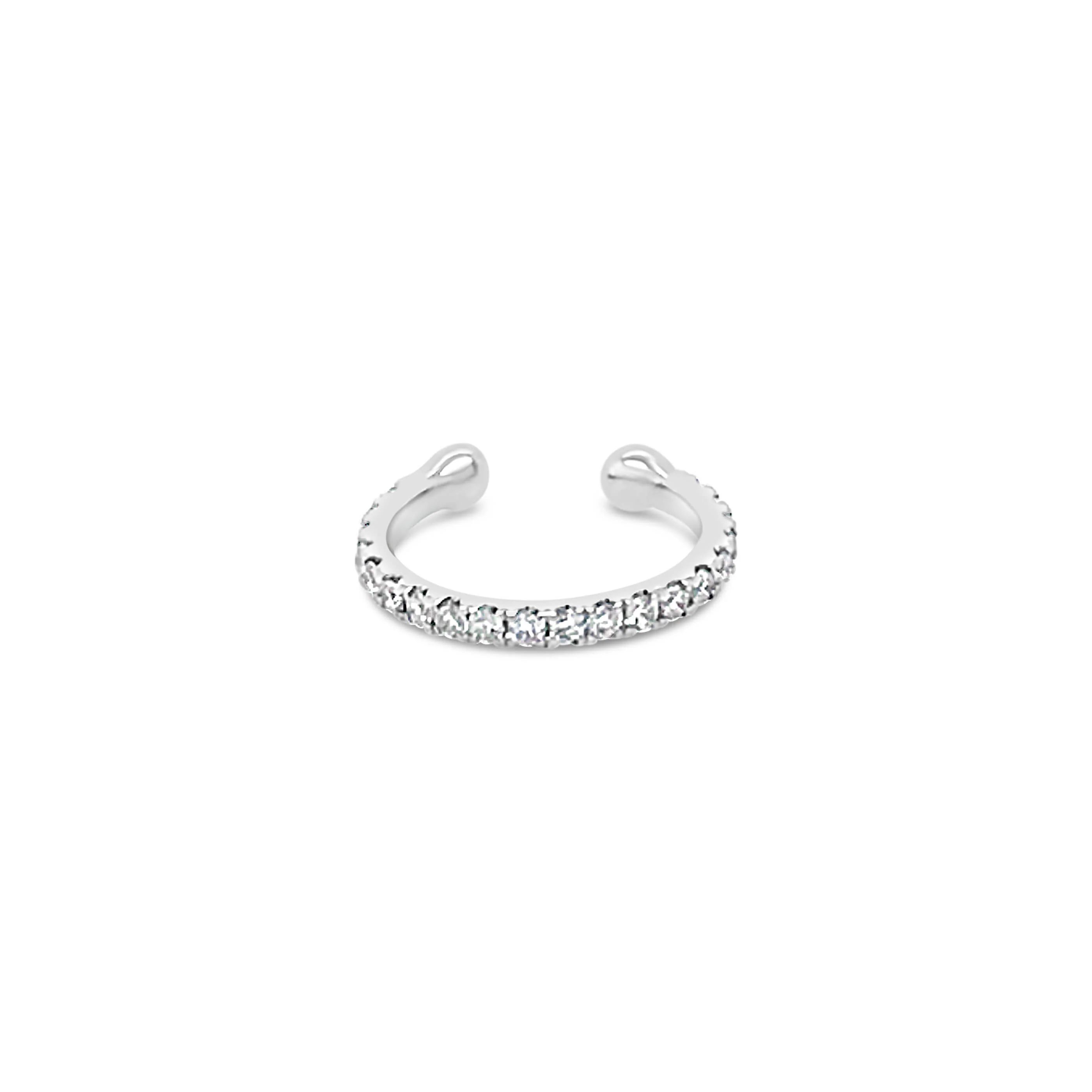 Icon Eternity Ear Cuff | 18K White Gold - Image 4