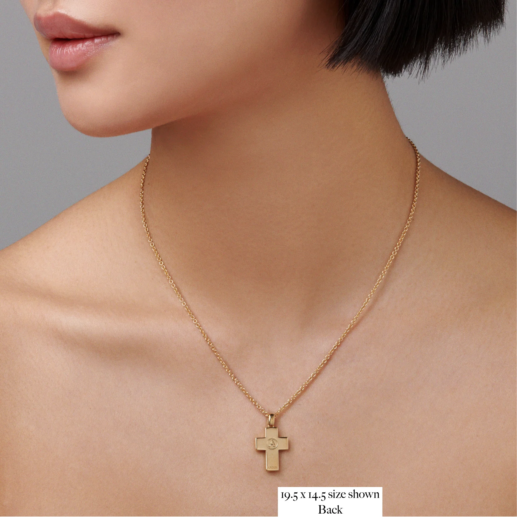 Faith Cross Necklace | Yellow Gold - Image 5
