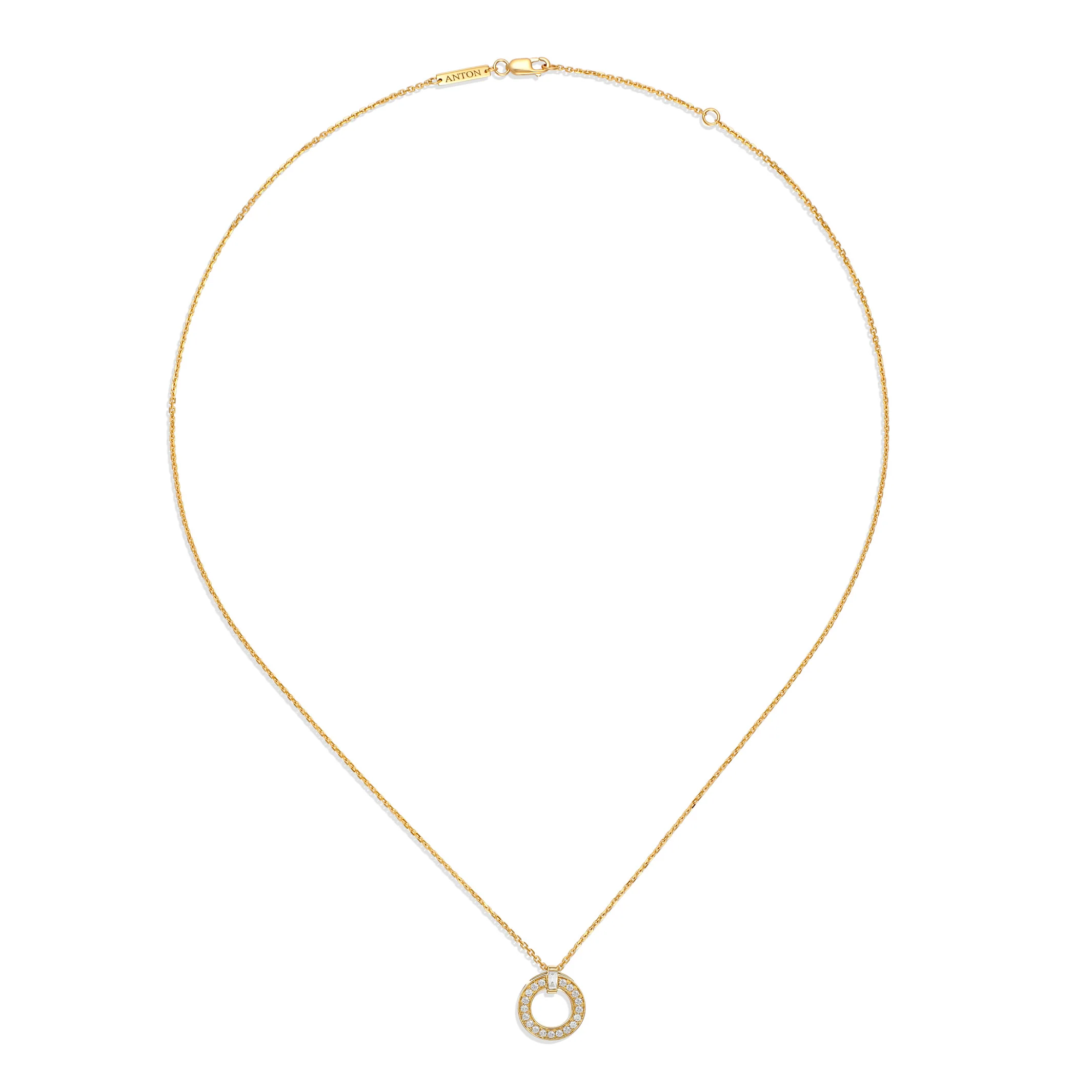 Lighthouse® Single Diamond Pendant Necklace | Yellow Gold - Image 3