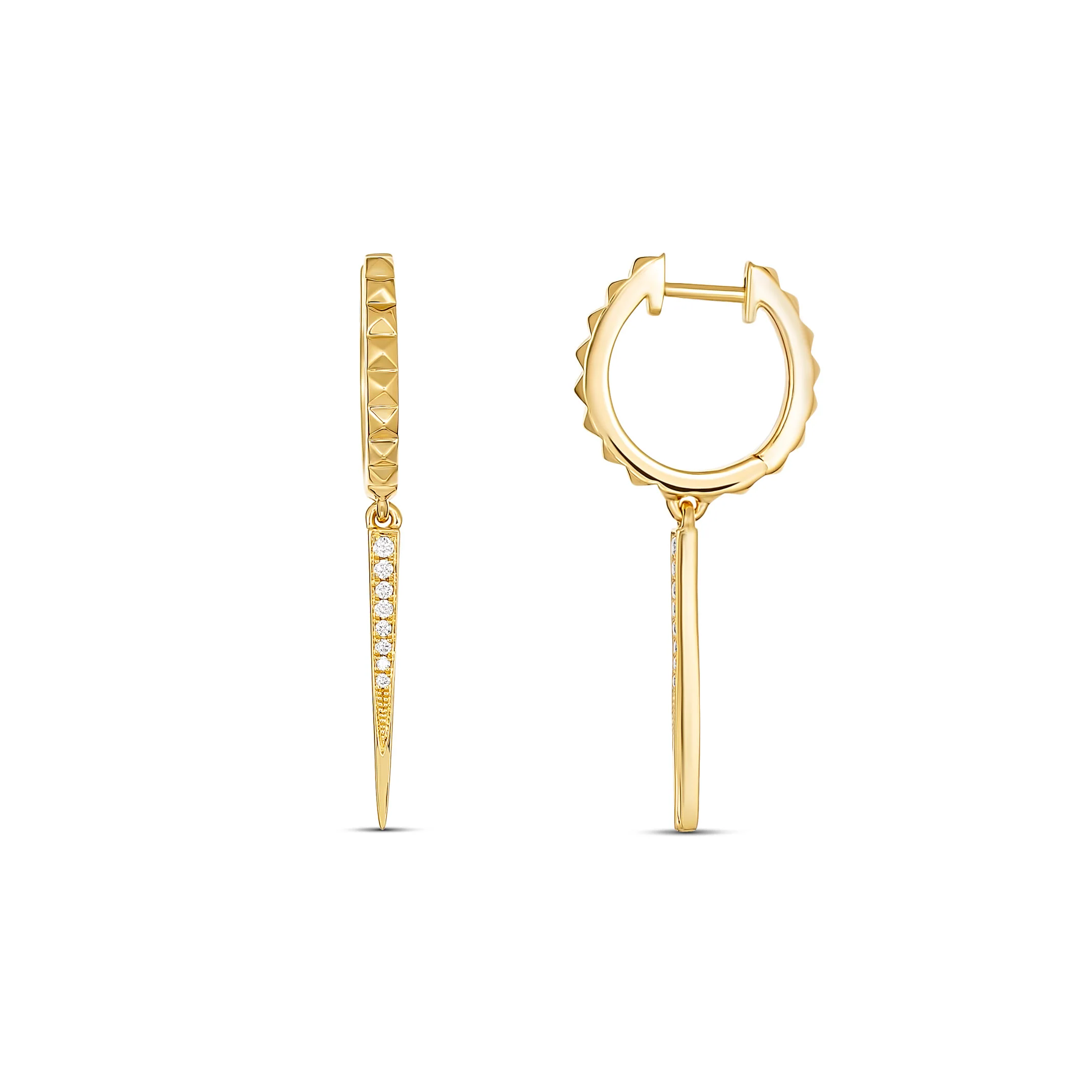 R.08® Pointe Drop Earrings | 18K Yellow Gold - Image 5