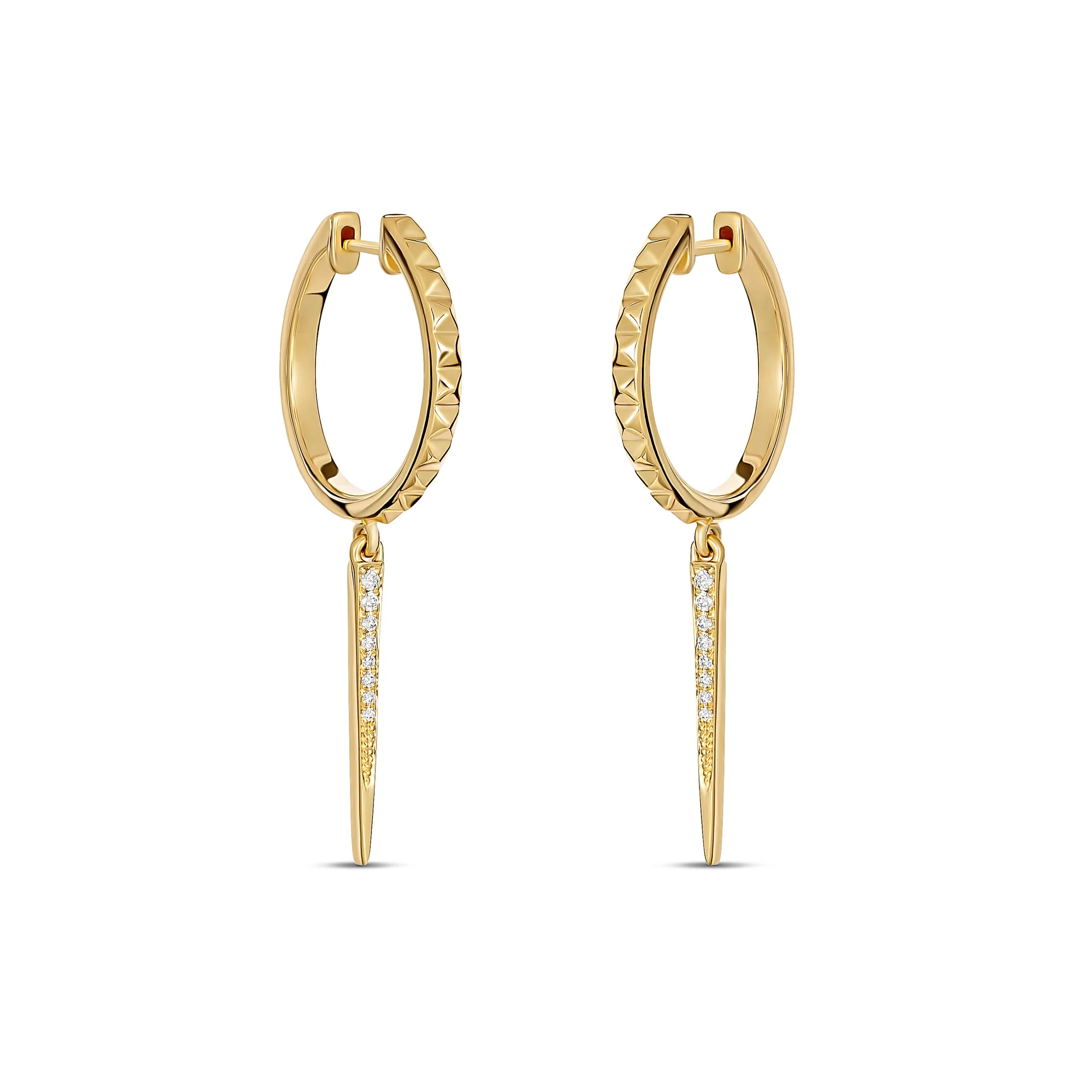 R.08® Pointe Drop Earrings | 18K Yellow Gold - Image 7