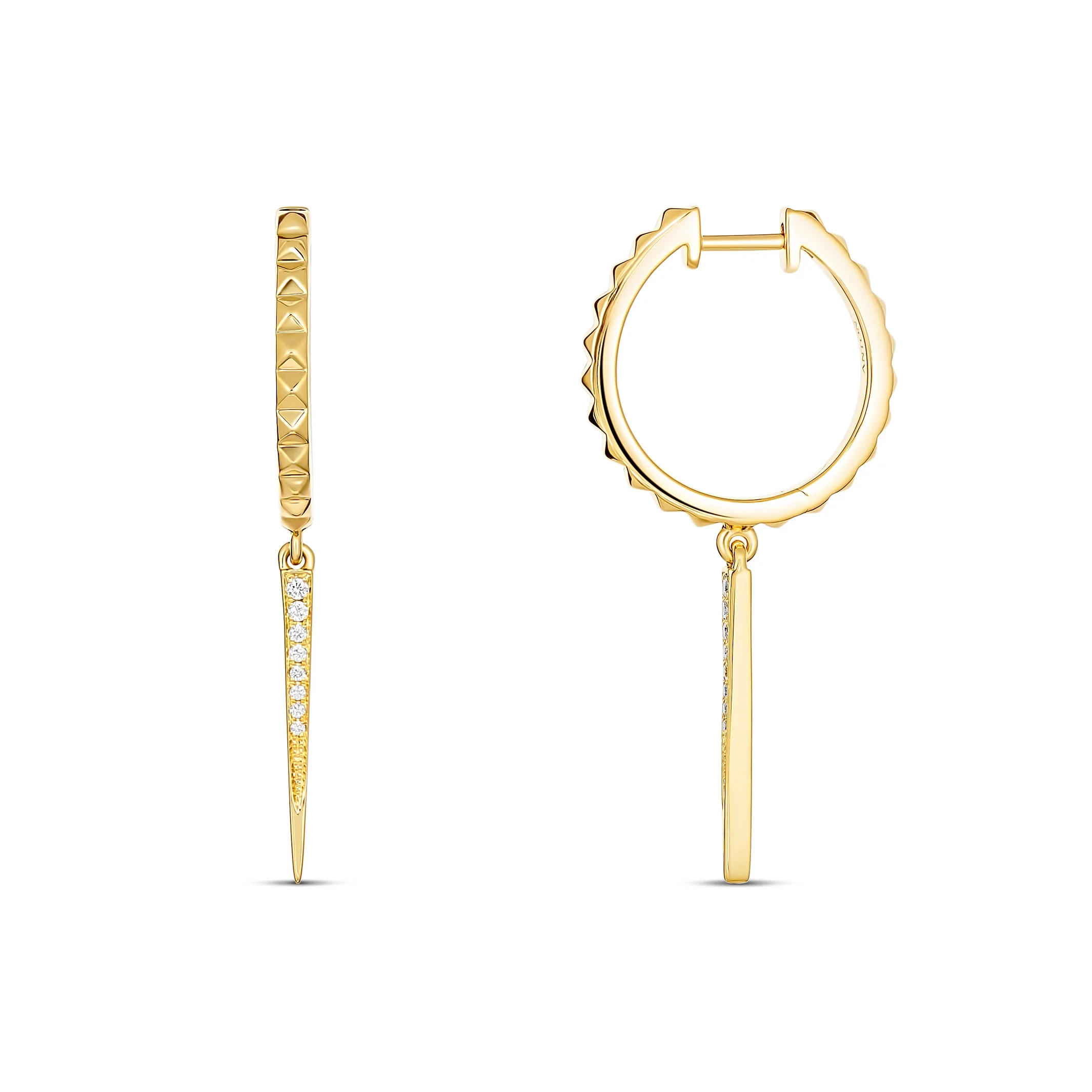 R.08® Pointe Drop Earrings | 18K Yellow Gold - Image 8