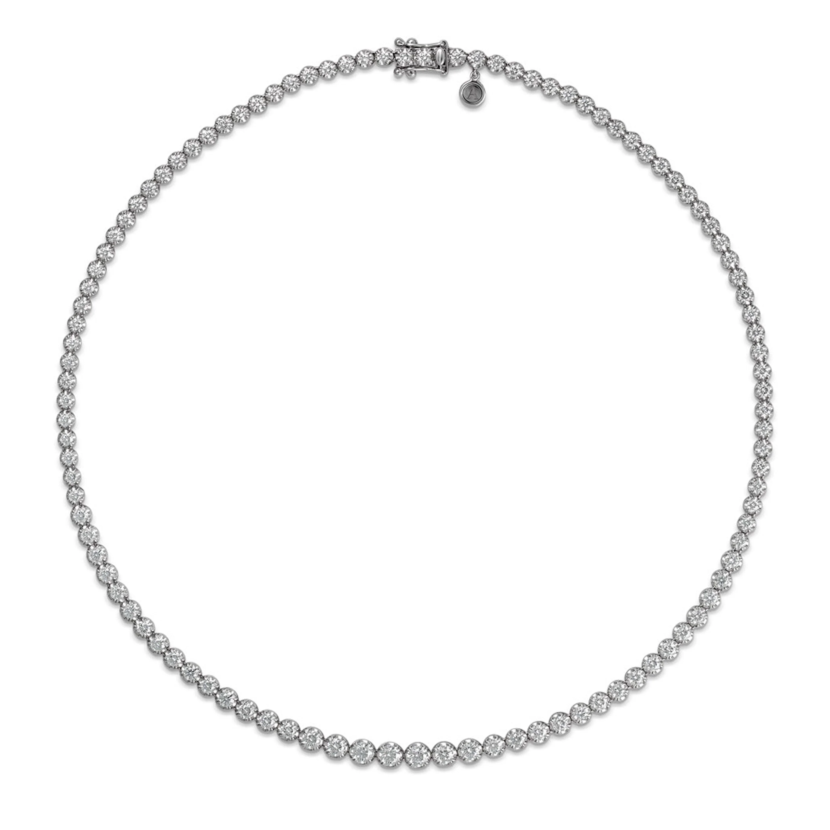 Allure Tennis Diamond Necklace | Yellow Gold - Image 3
