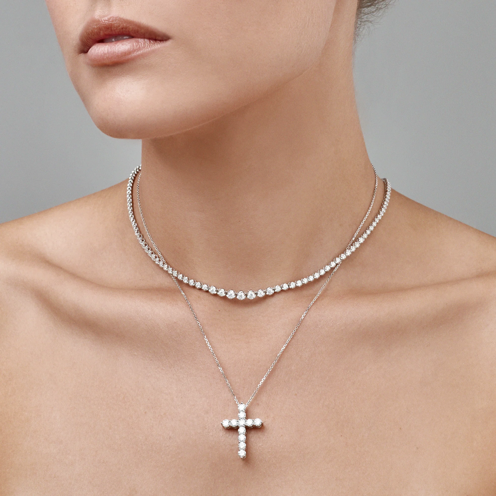 Allure Tennis Diamond Necklace | Yellow Gold - Image 6